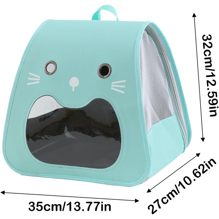 Транспортна переноска для собак та котів | Складана переноска для тварин з великою місткістю