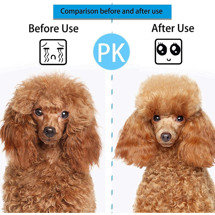 Щітка для собак та котів ACE2ACE, щітка для тварин, для довгої та короткої шерсті, видаляє шерсть з однією кнопкою, біло-блакитна (блакитна)