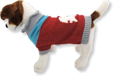 Теплий в'язаний пуловер для собак, модний дизайн, для маленьких та великих тварин, розмір XXS (довжина 20.3 см), XL (довжина 18 см), матеріал: бібер