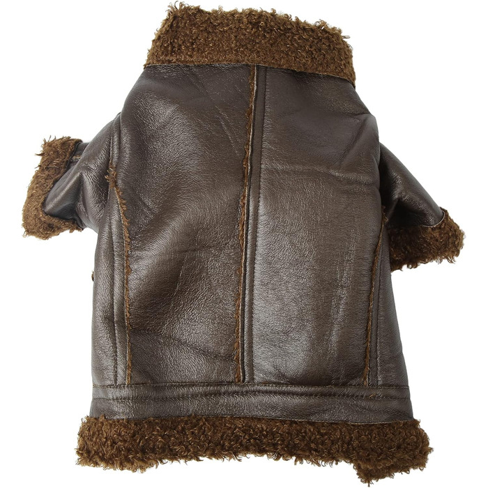 Шкіряна куртка для собак на зиму, тепла, для вулиці, для маленьких та середніх собак, для котів