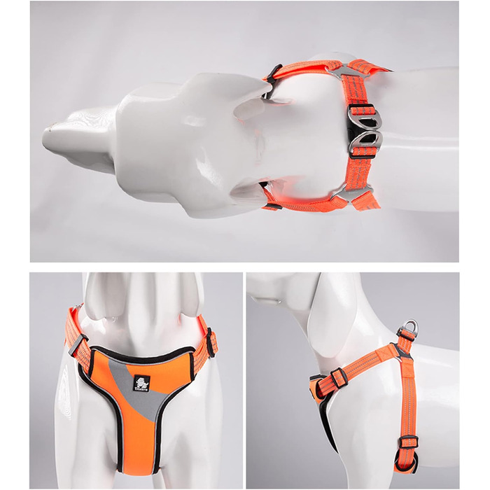 Світловідбиваючий нашийник для собак Truelove TLH5991, S, Orange