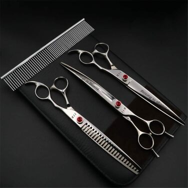 Набір для грумінгу тварин: ножиці для собак, котів, щітка, нержавіюча сталь, 8.0 дюймів
