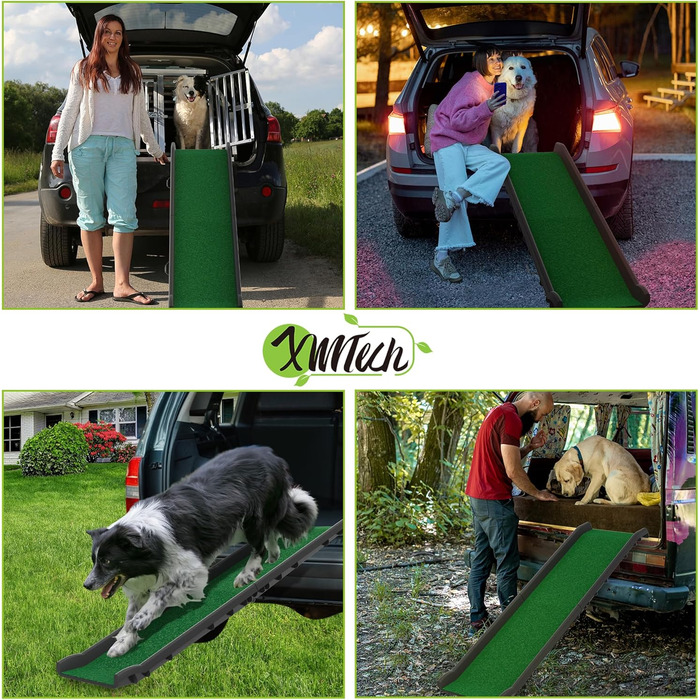 Рампа для собак, сходинки для тварин: пластикова рамка з штучним газоном, протиковзка, 156 x 40 см