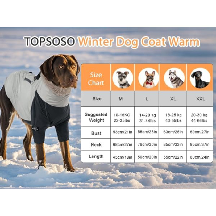 Тепла зимова куртка для собак великих порід XXL, водонепроникна, з капюшоном, кишені, блискавка, шнурок, D-Ring, кашмір