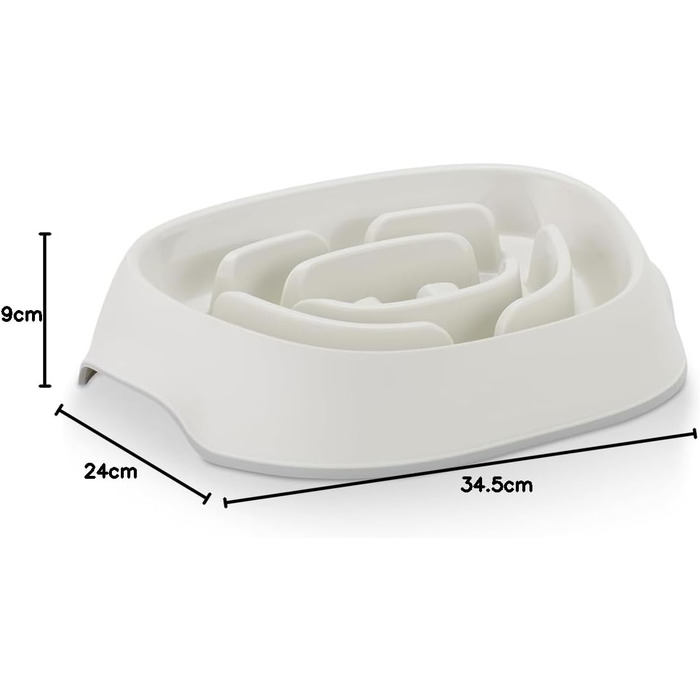 Миска Antischlingnapf Balou Weiß 950ml від Knuffelwuff: миска для собак з неслизьким силіконом, 950 мл