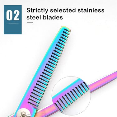 Набір професійних ножиць для стрижки собак: ножиці для стрижки та проріджування, для грумінгу та догляду за домашніми тваринами