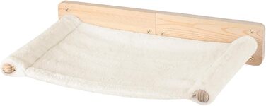 Крісло-гамак для котів на стіну, гамак для котів, міцний гамак для котів на стіну до 35 кг, кліматична стіна для котів, ліжко для котів для сну та відпочинку - 61 * 40 * 15 см – білий