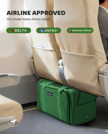 Трансформер для котів MIDOG: м'яка переноска з TSA-сертифікацією, для подорожей літаком, під сидіння, з розширеним простором та надійними застібками. Оливковий/Листяний колір