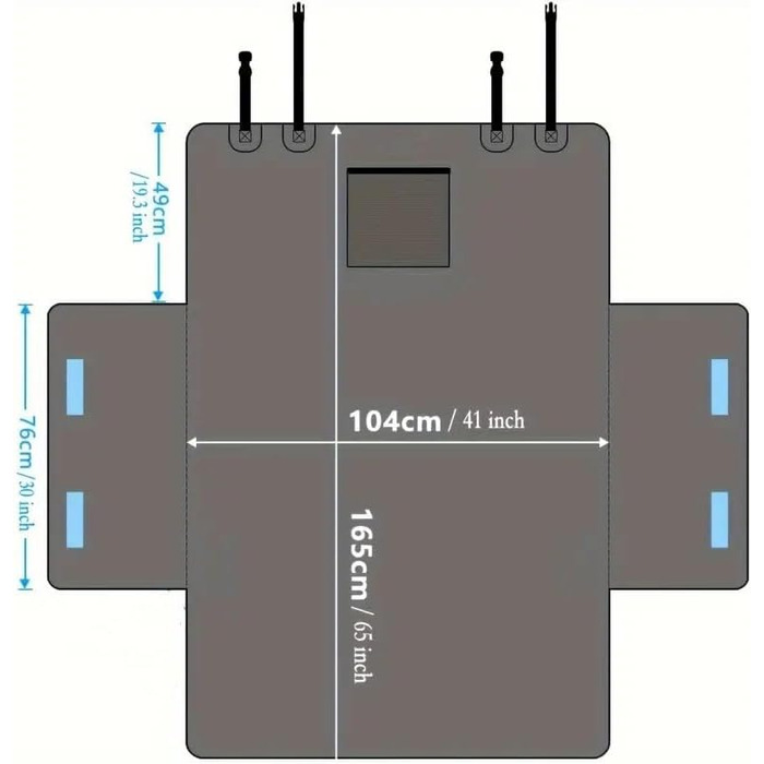 Захист для багажника автомобіля Hyundai Tucson (2005-2024) для собак, килимок, сітка, водовідштовхувальний, зносостійкий, неслизький