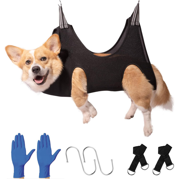 Гамак для грумінгу домашніх тварин: гамак для котів та собак, тримач для грумінгу, багатофункціональний, для догляду за шерстю та стрижки нігтів