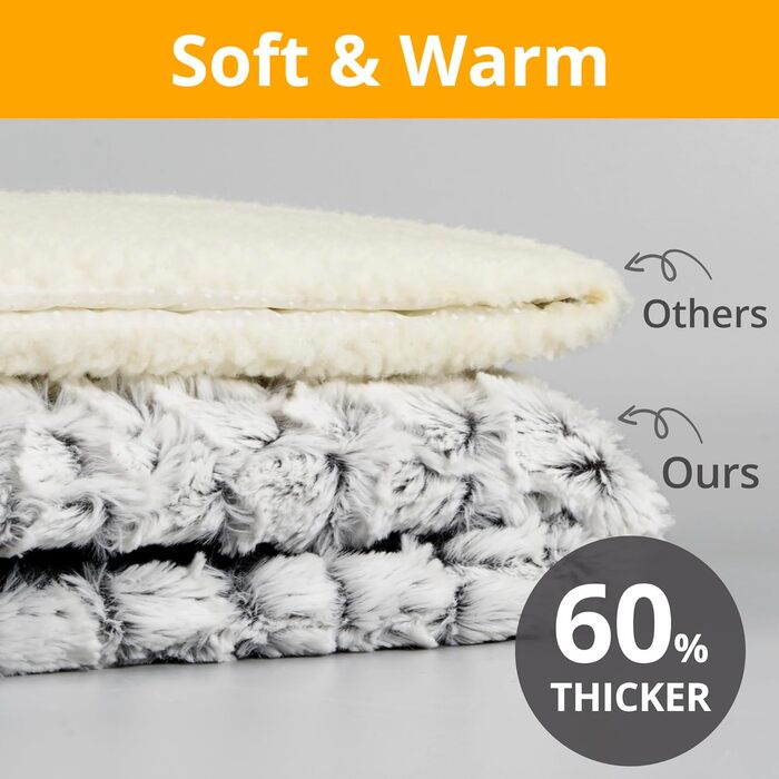 Самогріюча ковдра для котів, килим-грілка для тварин, 60x45 см, білий