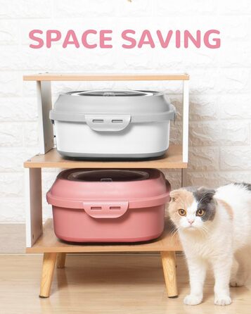 Контейнер для зберігання корму для собак 9-13.6 кг з колесами, повітряно-щільною кришкою, рожевий. Підходить для собак, котів та інших тварин.