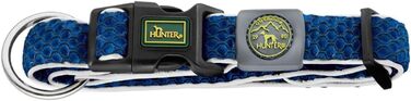 Нашийник для собак HUNTER HILO VARIO BASIC, блакитний: дихаючий, світловідбиваючий, регульований