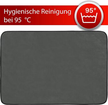 М'яка підстилка для собак Normani - Підстилка для тварин з екологічно чистого матеріалу, 40x50 см, 60x80 см, 70x100 см (Антрацит)