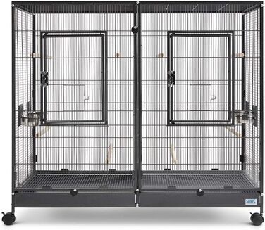 Клітка для гризунів Savic Tasmania 120 XL, чорна, 120x65x107 см