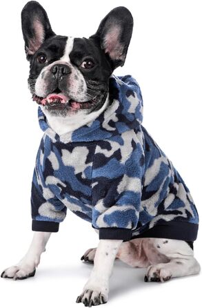 Теплий капелюховий светр для собак, котів та цуценят, камуфляж, рожевий, S (обхват грудей 35 см)