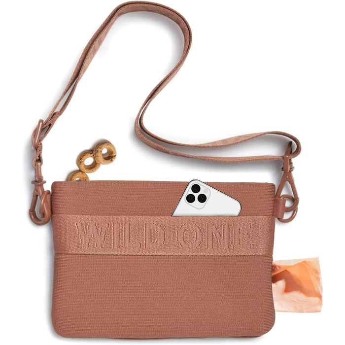 Wild One Лекарлі-Бейгел – Сумка для ласощів з переробленого трикотажу, коричнева