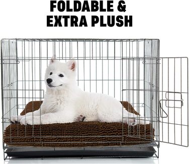 My Doggy Place Downtown Pet Supply килимок для собак і котів, мікрофібра, водопоглинаючий, пральний, коричневий, 119x74 см, для великих собак