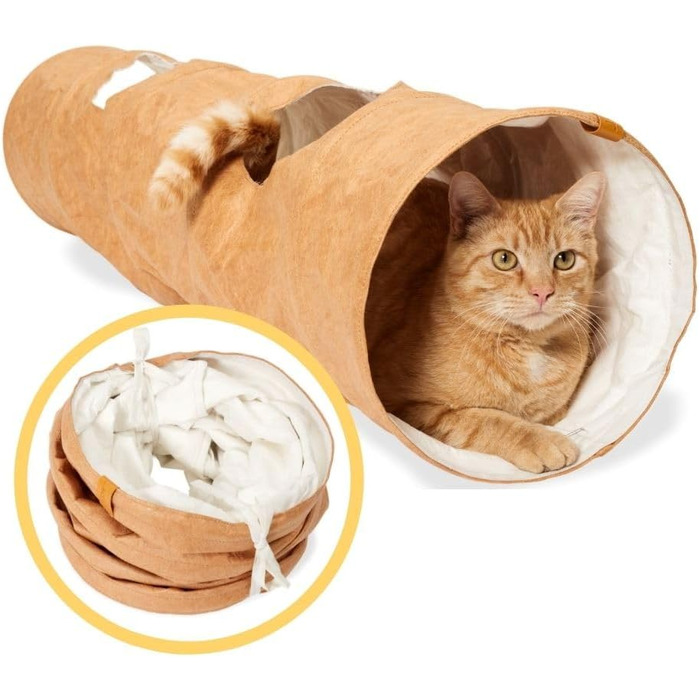Складаний ігровий тунель для котів PiuPet 1,2 м, іграшка тунель для котів, тунель для котів та кошенят
