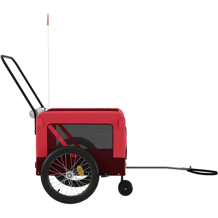 Причіп для велосипеда Gecheer для собак, чорний, з оксфордської тканини та металу, вантажний, транспортний, 93934, зелений (135 x 68.5 x 73.5 см, червоний)