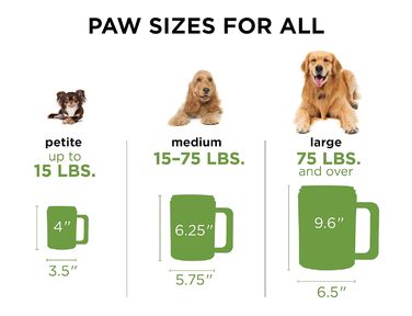 PawPlunger PAW170 - мийка для лап собак, чорний колір, середній розмір