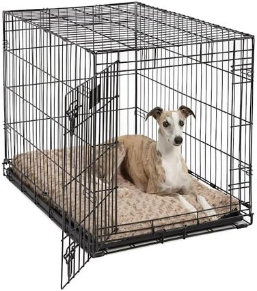 М'яке ліжко для домашніх тварин Midwest Homes for Pets QuietTime Deluxe Mocha Ombre Swirl, розмір M/L, машинне прання, неслизьке дно, м'яка підстилка для кліток 91 см, мокко-коричневий, 88 x 58 x 7 см