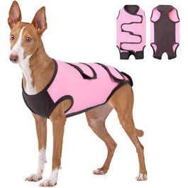 Піжама для собак після операції ASENKU: захист від лизання, альтернатива конусу, рожева, M