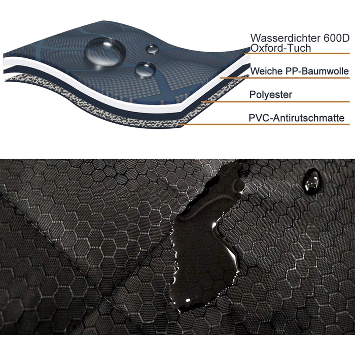 Захист для автосидіння для собак Fityou, вологостійкий, 137x124.5 см