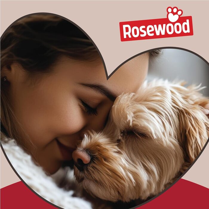 Ліжко для собак Rosewood у формі пончика, плюшеве, сіре, 50 см