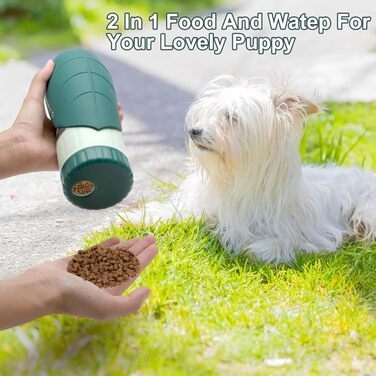 Вода для собак 2-в-1: пляшка та миска для прогулянок, кемпінгу та подорожей