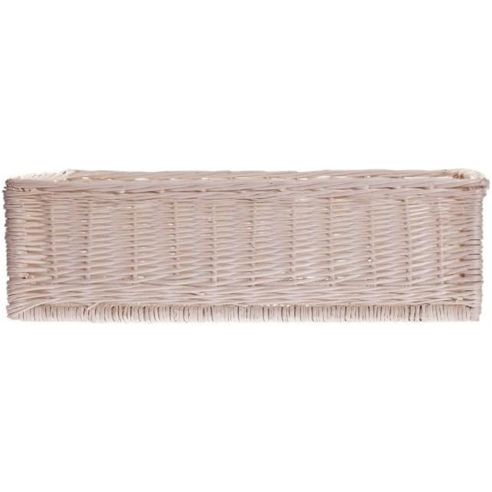 Корзина для собак та котів з ротангу, ліжко для тварин, 60x50x18 см (Бежевий)