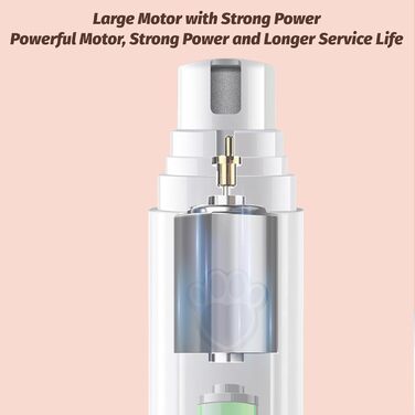 Електричний точило для кігтів собак KrallenSchleifer Pro Set - безболісне точило для собак великих, середніх та малих порід (білий)