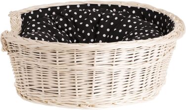 Гніздо для собак з лози e-wicker24 502-60, коричневе, 60x43x19 см (80x60x26 см, бежеве)