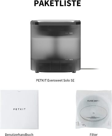 Фонтан-поїлка для котів та собак PETKIT CYBERTAIL, 1.85л, безшумний (25дБ) з LED-підсвіткою та бездротовим насосом, темно-сірий