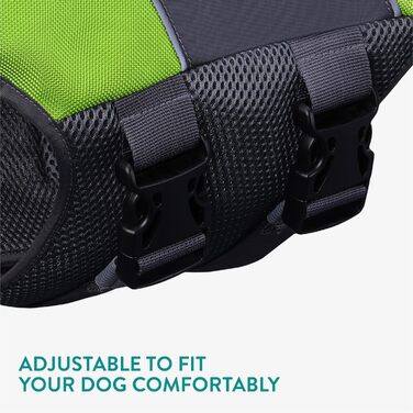 Жилет рятувальний для собак, зелений, L, Limettengrün