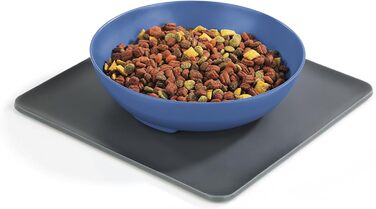 Yummynator килимок з мисками для тварин, антиковзаюча, BPA free, сірий/блакитний, 850 мл, 1 шт.