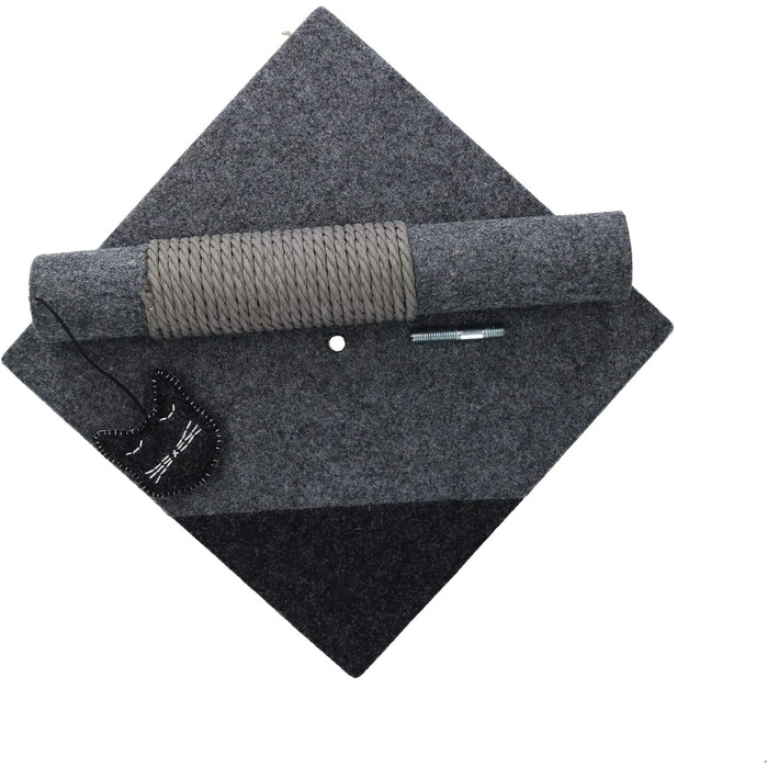 Котячий когтетоп Rosewood 40146 стильний та сучасний, з повсті та сизалю, антрацит