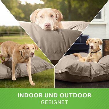 Ліжко для собак середніх та великих порід 140x180 см: подушка, килимок, місце для сну, ліжко для тварин, диван для собак, ліжко для сну, матрац для собак. Бежевий колір.