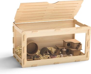 Клітка для хом'яків, морських свинок та шиншил, з відкривною кришкою та вентиляційними отворами