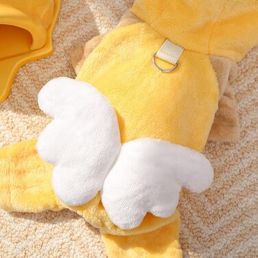 Жовтий флісовий светр для собак – теплий одяг для малих, середніх та великих порід, для дому, прогулянок та подорожей