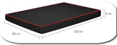 Лежак для собак FORTISLINE OAHU Plus XL, 120x80x8 см, сірий, водостійкий