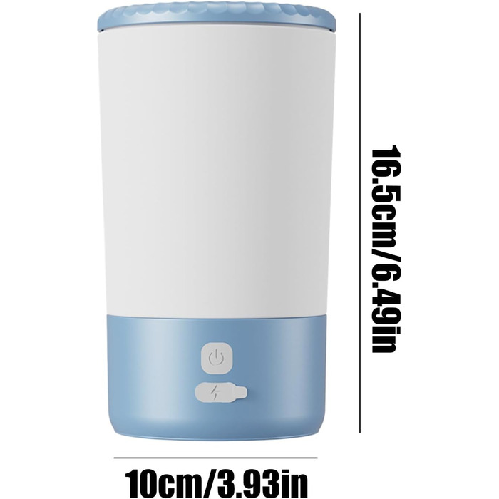 Автоматичний очищувач лап для собак та котів Huayeex | Електричний пристрій для чищення лап домашніх тварин | Чорний/Білий (Синій/Білий)