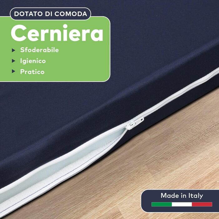 Ортопедичне ліжко для собак EvergreenWeb, середнього розміру | Ліжко для тварин з масажною наволочкою | Знімне та пральне собаче ліжко | Синій матеріал | PETLOVE M блакитне