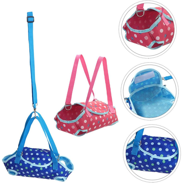 Сумка-переноска для собак та котів TOYANDONA, 2 шт. Регульований ремінь, для маленьких тварин, дихаюча сітка, для прогулянок