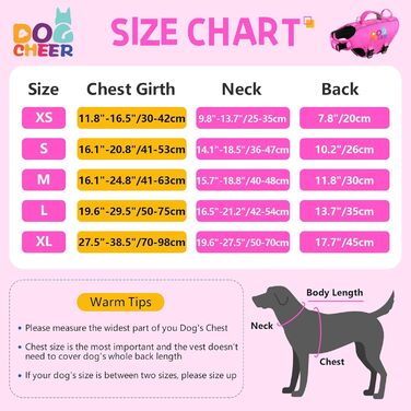 Жилет для плавання собак Dogcheer з подвійним рятувальним ручним захопленням, високою плавучістю, для човнів, плавання, з світловідбиваючими елементами, регульований, PFD для маленьких, середніх собак, рожевий