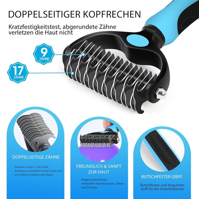 Набір для догляду за собаками (5 шт.) - щітка для вичісування линяючого хутра собак та котів. Видаляє відмерте хутро та запобігає утворенню ковтунів. Колір: блакитний (5 шт.), зелений (3 шт.)