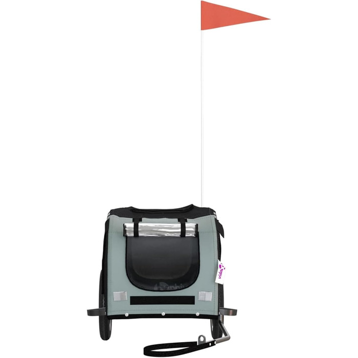 Фahrradanhänger ARKEM: Причіп для велосипеда, для собак, сірий та чорний, Oxford-Gewebe, залізо