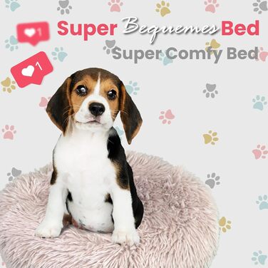 DEFACTO Лежанка для собак, подушка для собак з імітацією льону, лежанка-кошик, підняті бортики, неслизьке дно. Розмір XXL (100x100 см), Бежевий