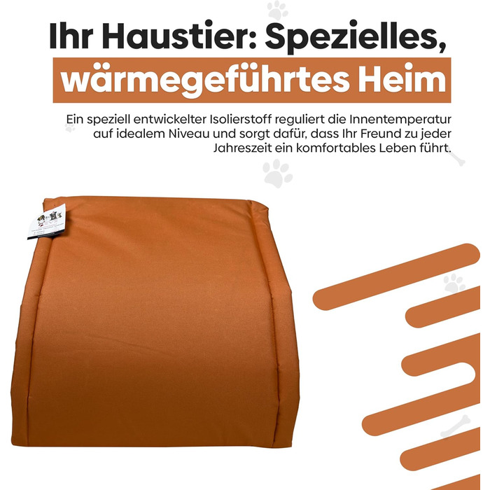 Кішка або собака: Охолоджувана будка EVE Textile 45x45x45 см (Помаранчевий)