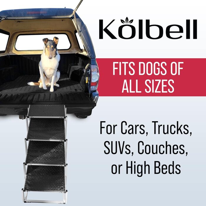 Сходинка для собак, алюмінієва, компактна, для великих собак, SUV, авто, вантажівки, з антиковзким покриттям